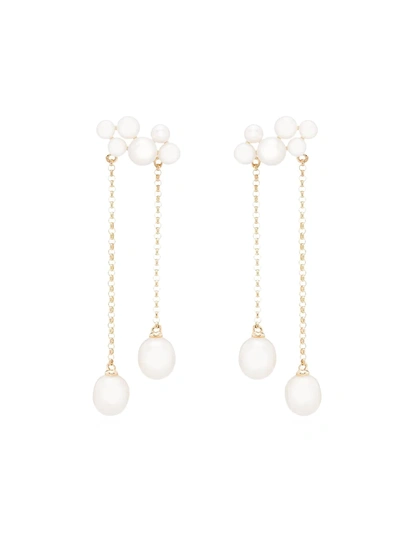 Anissa Kermiche 14k Yellow Gold Wuthering Heights Pearl Drop Earrings