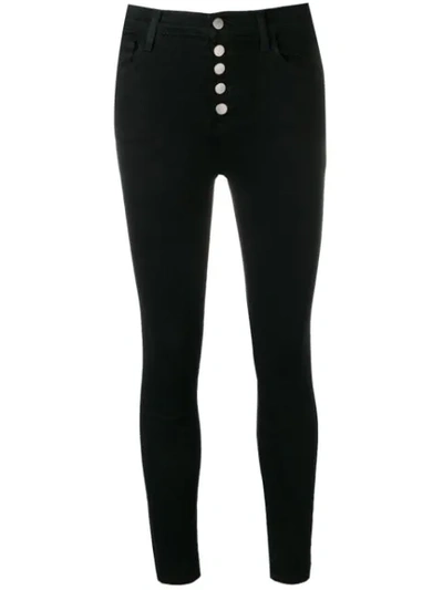 J Brand Lillie Cropped Skinny Jeans In Black
