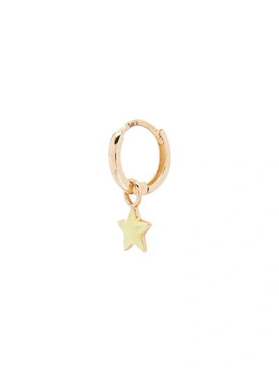 Alison Lou 14k Yellow Gold Tiny Star Huggie Earring