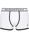 Balmain Men's Underwear Boxer Shorts In White