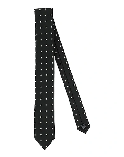 Dolce & Gabbana Tie In Nero Bianco