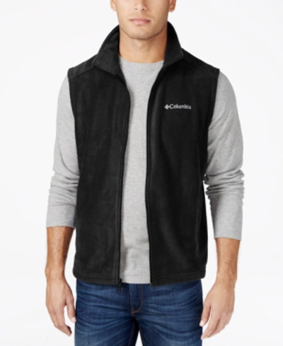 Columbia Men's Big & Tall Steens Mountain Vest In Charcoal Heather