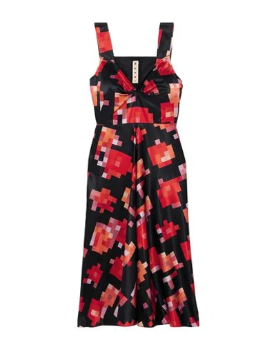 Marni Midi Dresses In Black