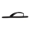 Maison Margiela Tiba Flip Flops Sandals In Black Leather