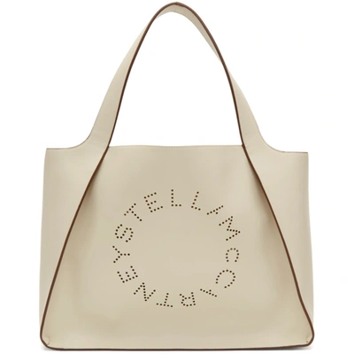 Stella Mccartney Stella Logo Tote Bag In 9000 White