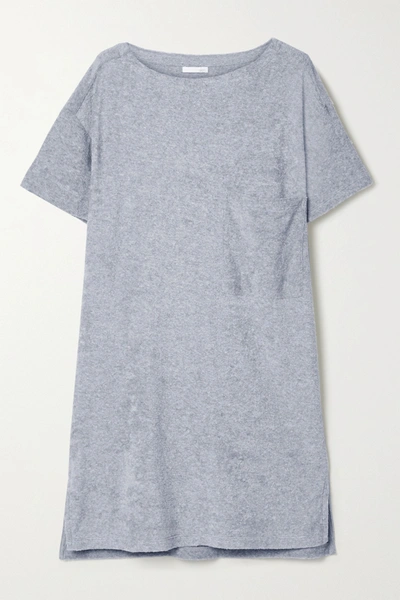 Skin Yael Cotton-blend Terry Nightdress In Gray