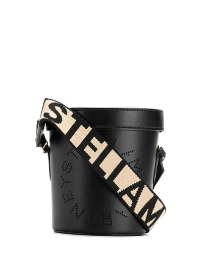 Stella Mccartney Stella Logo Bucket Bag In Black