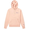 Champion Reverse Weave Hooded Sweatshirt In Pink