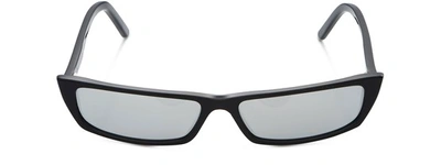 Acne Studios Agar Sunglasses In Black Silver Mirror