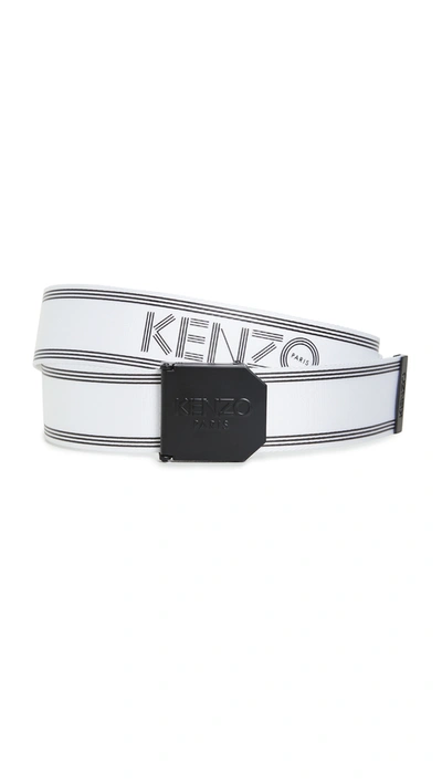 Kenzo Sport Belt In Off White