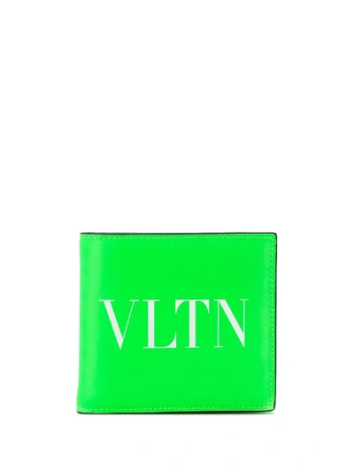 Valentino Garavani Vltn Wallet In Green