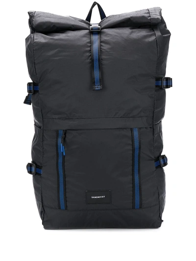 Sandqvist Bernt Black Nylon Backpack