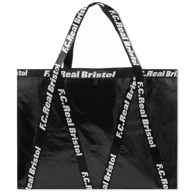 F.c. Real Bristol Ground Sheet Tote Bag In Black
