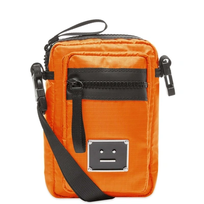Acne Studios Logo Plaque Pocket Bag In Orange ModeSens