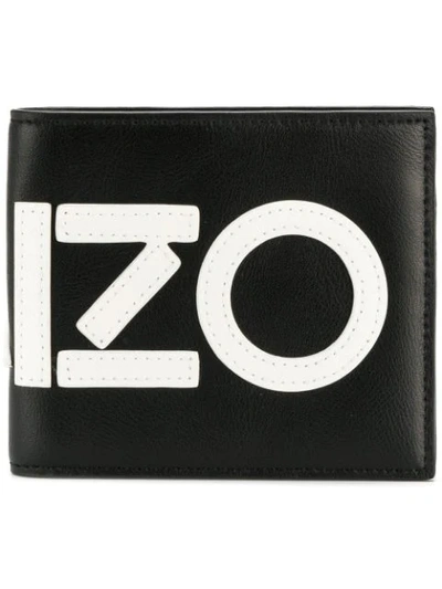 Kenzo Leather Logo Wallet In Black