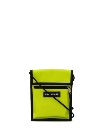 Balenciaga Explorer Canvas Messenger Bag In Green