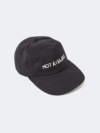 Nasaseasons Not Available Embroidered Cap In Black