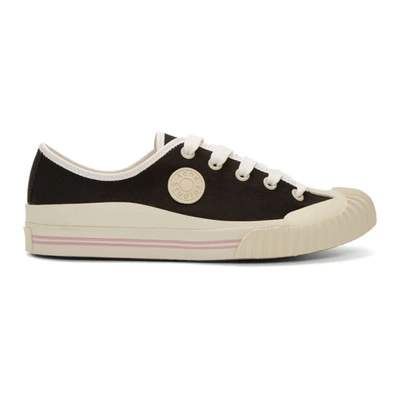 Acne Studios Brady Cotton-twill Trainers In Logo-patch Canvas Sneakers