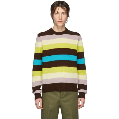 Acne Studios Kai Striped Wool Sweater In Striped Sweater
