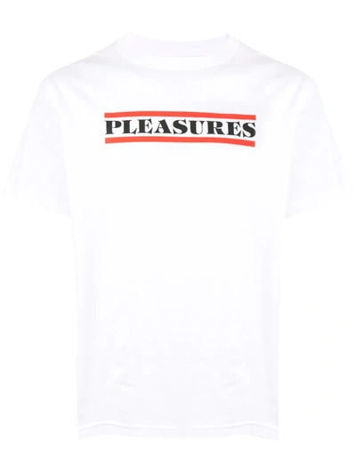 Pleasures Surrender Logo T-shirt In White