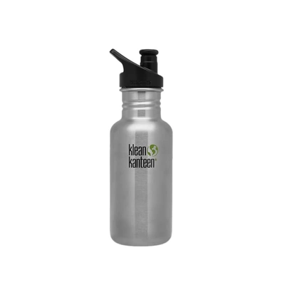 Klean Kanteen Classic Single Wall Sport 3.0 Bottle In Silver