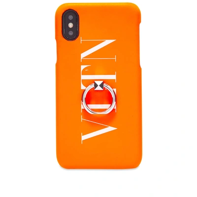 Valentino Garavani Valentino Fluo Vltn Iphone Xs Max Case In Orange