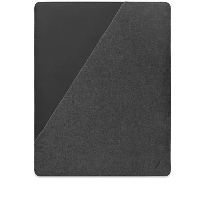 Native Union Stow Slim Sleeve For Ipad 12.9" In Grey