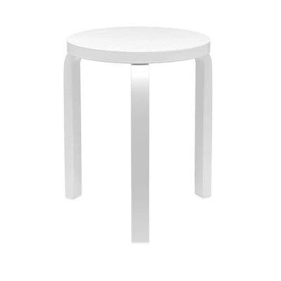 Artek Alvar Aalto 1933 Stool 60 In White