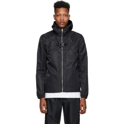 Alyx Hooded Zip-up Jacket In Nero