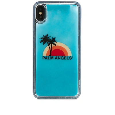 Palm Angels Pa Rainbow Iphone Xs Max Case In Blue