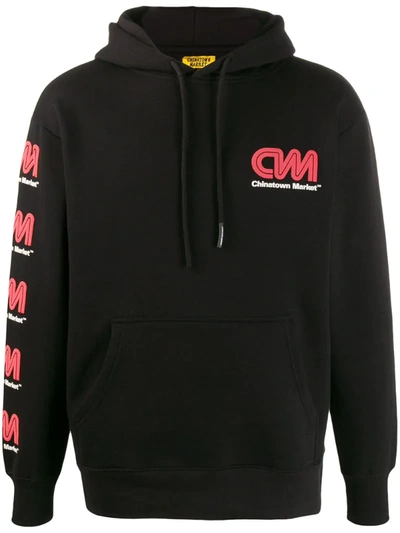 Chinatown Market Cnn Sweatshirt Ctmsp20-cnnhd In Black