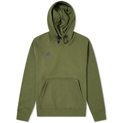 Nike Acg Pullover Hoodie In Green