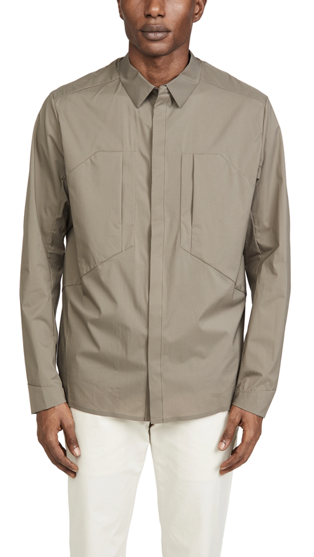 美品 ARC'TERYX VEILANCE Demlo Overshirt Arc'teryx Veilance Demlo Overshirt In Clay | ModeSens