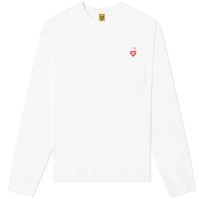 Human Made Long Sleeve Pocket Tee In White