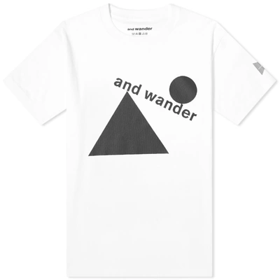 And Wander X Fumikazu Ohara Artwork Tee In White