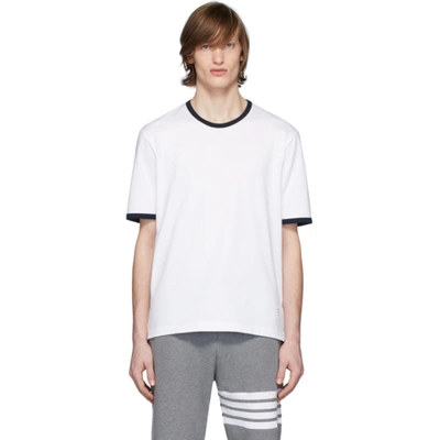 Thom Browne Ringer Medium-weight T-shirt In White