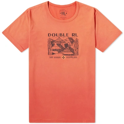 Rrl Double Rl Printed Tee In Red