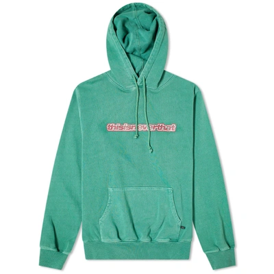 Thisisneverthat Isw Popover Hoody In Green