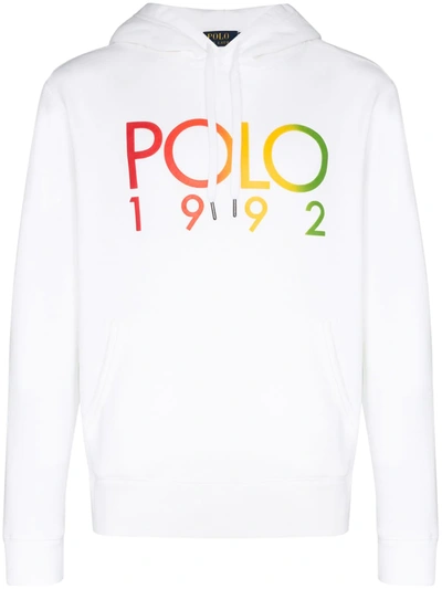 Polo Ralph Lauren Magic Fleece Polo 1992 Drawstring Hoodie In White |  ModeSens