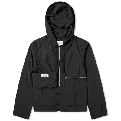 Maison Margiela 14 Hooded Packable Windbreaker Colour: Black