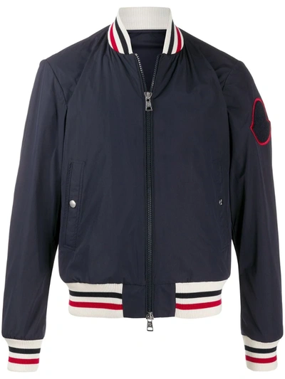 Moncler Huchet Bomber Jacket In Blue