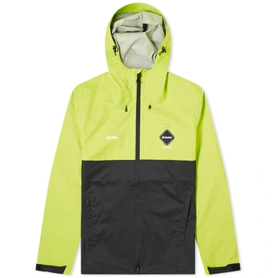 F.c. Real Bristol Rain Jacket In Yellow