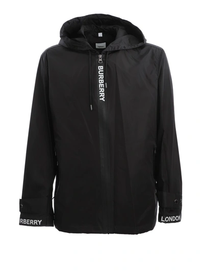 Burberry Black Nylon Outerwear Jacket