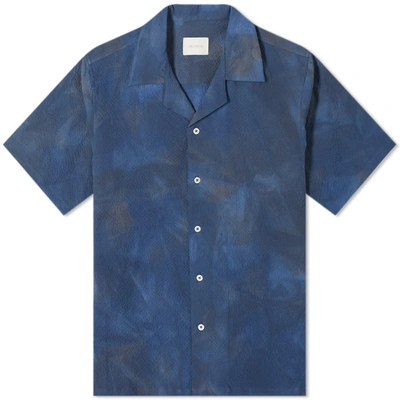 Aimé Leon Dore Spray Dye Leisure Shirt In Blue