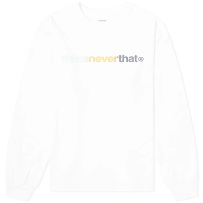 Thisisneverthat Long Sleeve T-logo Tee In White