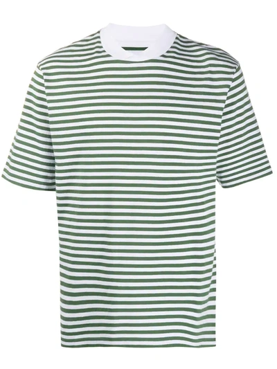 Barbour Inver Striped T-shirt In Green