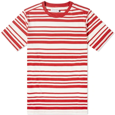 Pop Trading Company Pop Trading Company Stripe Tee In Red