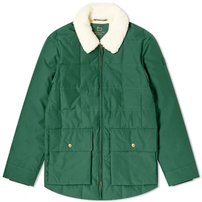 Aimé Leon Dore X Woolrich Down Puffer Jacket In Green