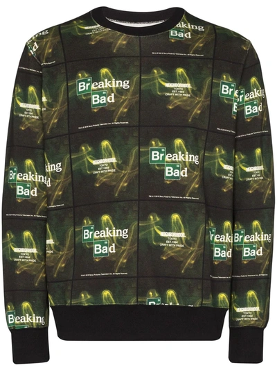 Neighborhood X Breaking Bad Logo Print Sweatshirt In Green