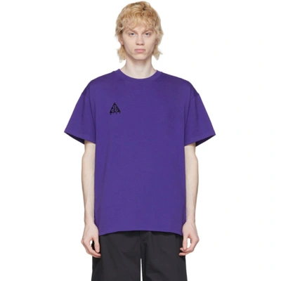 Nike Acg Purple Logo T shirt In 470 Fusion ModeSens